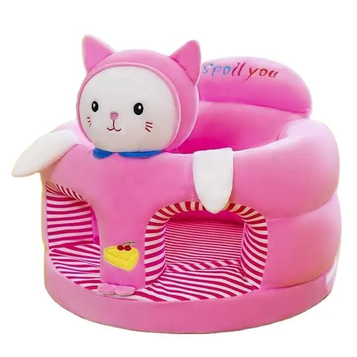Vaishno Baby Cushion Sofa Seat or Rocking Chair | Soft Stuffed Animals Plush Cushion Couch 0 Year to 3 Year | Sitting Stool for Kids Sofa Chair for Birthday Gift Room Decoration (Pink)-image-36