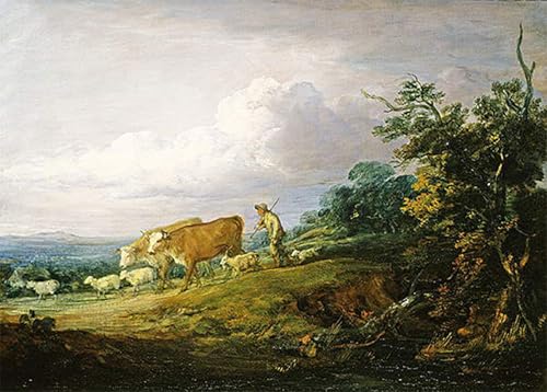 Affiche Artistique Paysage Gainsborough pour Habiller un Mur Blanc Nu