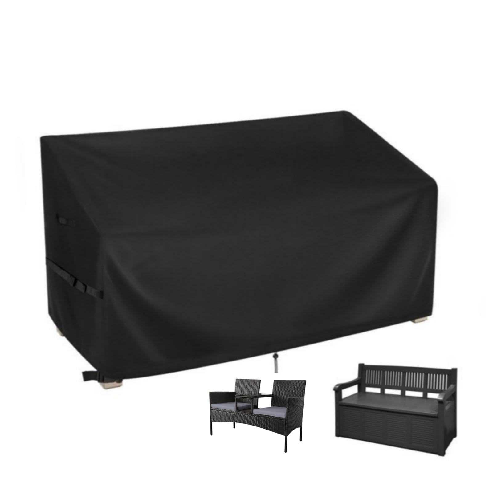 Hohong Garden Bench Cover Waterproof 134×65×80cm, Outdoor Loveseat Cover