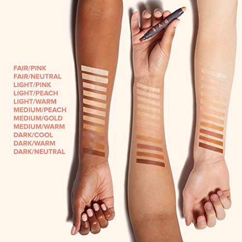 Pyt Beauty All Over Concealer Makeup Stick With Brush, Dark/Cool, Medium To Full Coverage For Under Eye Dark Circles & Skin Imperfections, Hypoallergenic, Cruelty Free, 1 Count #TOP4