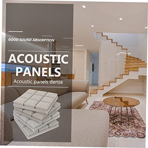 Toyvian 4pcs paneles de espuma absorbente de sonido de alta densidad para insonorización - espuma aislante ignífuga para estudios de grabación, oficinas y salas de cine en casa miniatura 6