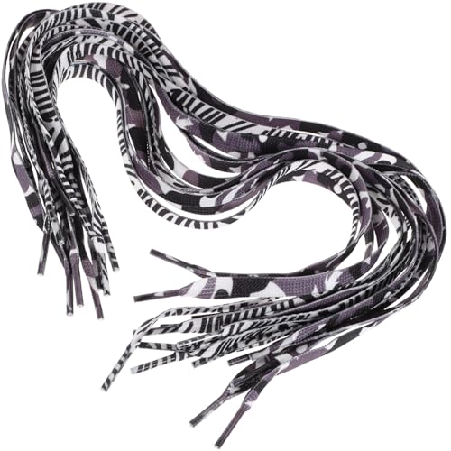 BESPORTBLE 20 Stück Geflochtene Bunte Schnürsenkel 05m Regenbogenmuster für Kinderschuhe Flach Langlebig Freizeit und Sportschuhe Zufällige Farbe Zufällige Farbe