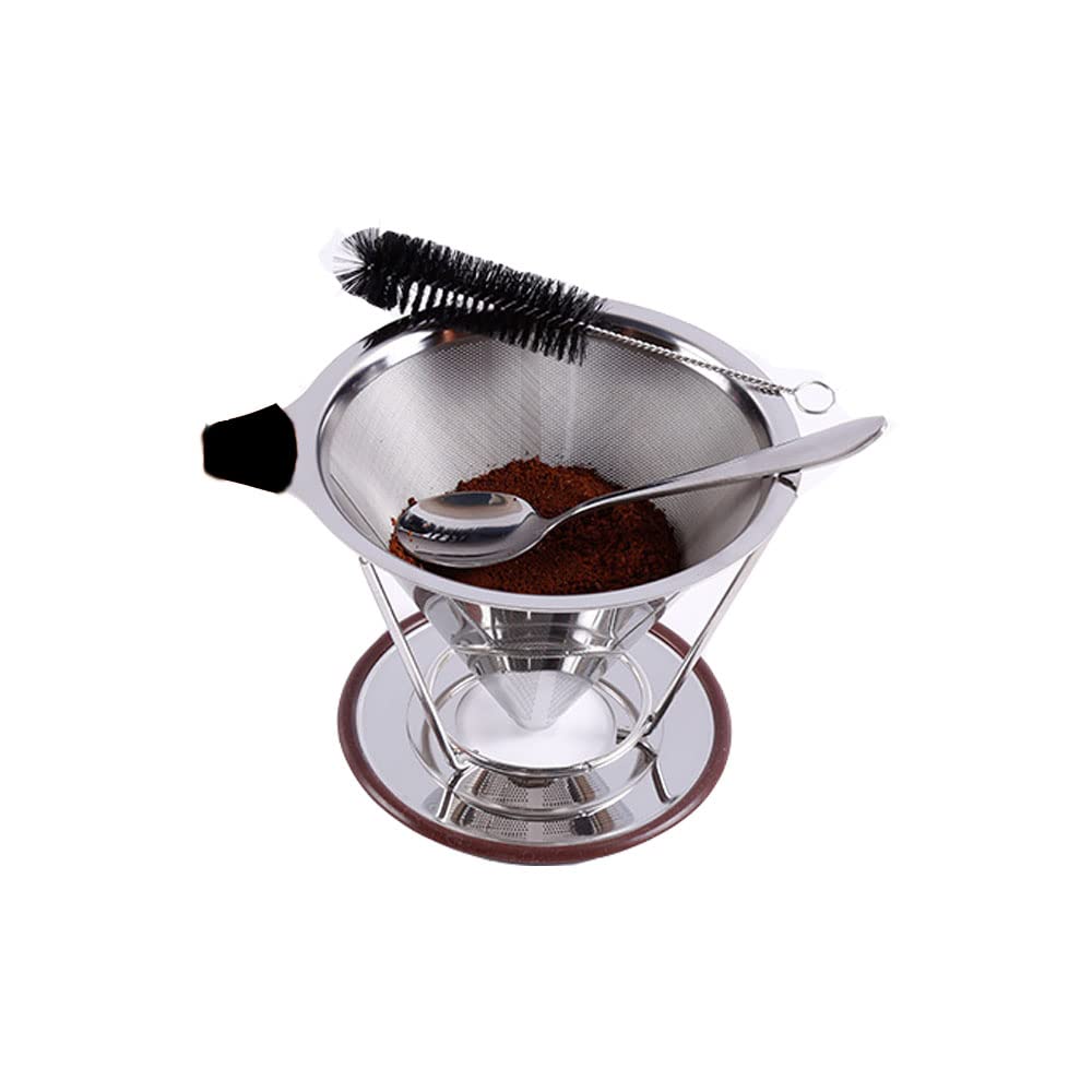 Versare sopra il caffè, filtro da caffè in acciaio inox