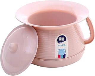 HEALLILY Portable Toilets Plastics Urine Pots with Lids Urine Buckets Potty Urinals for Children and Baby 1pc (Pink)