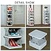 PHUNIGEEFT Shoe Rack, 6 Tier Small Shoe Organizer Without Assembly, Foldable Shoe Rack for Entryway, Front Door Entrance, Bedroom, Small Spaces, White