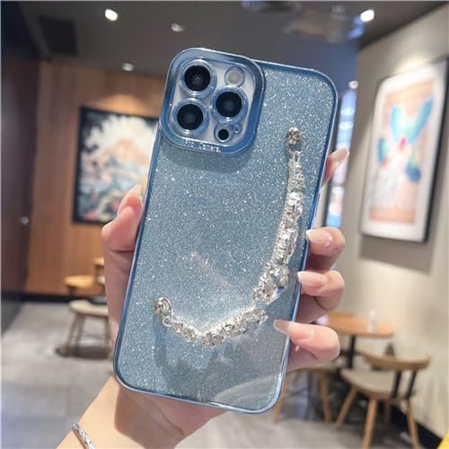 Étui de téléphone avec gourmette diamant pour iPhone 14, le cadeau de luxe idéal