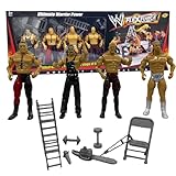SDMAX WWE Wrestling Ring Playset with Action Figures, WWE Ring with Equipment’s Toy for Kids Boys, Ideal for Birthday Gift, Safe and Durable, Realistic Superstar Figures