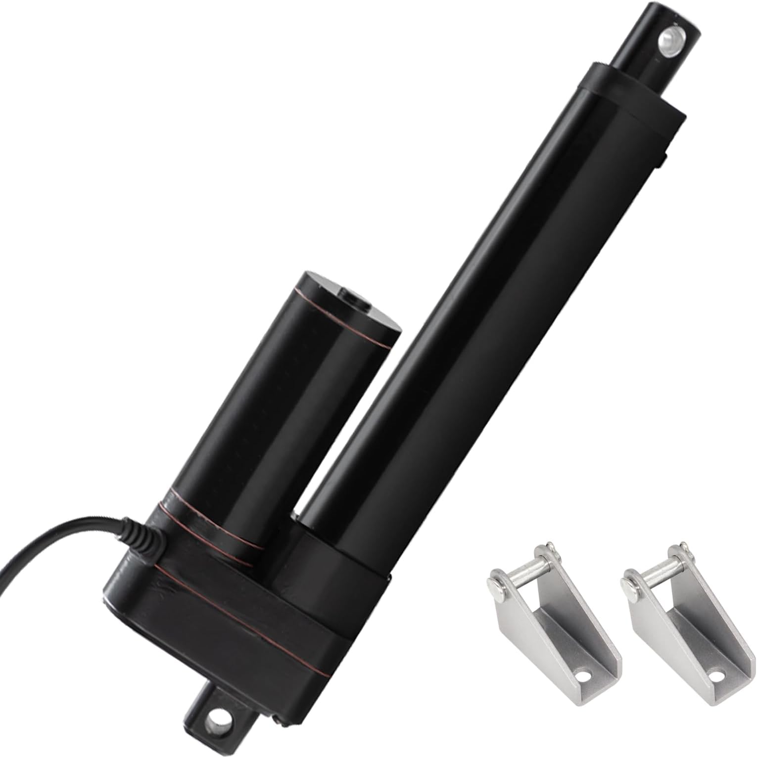 150mm 6 Inch Stroke Linear Actuator 12V Heavy Duty 3000N/660lbs IP65 Waterproof Electric Actuator 5mm/s with Mounting Brackets