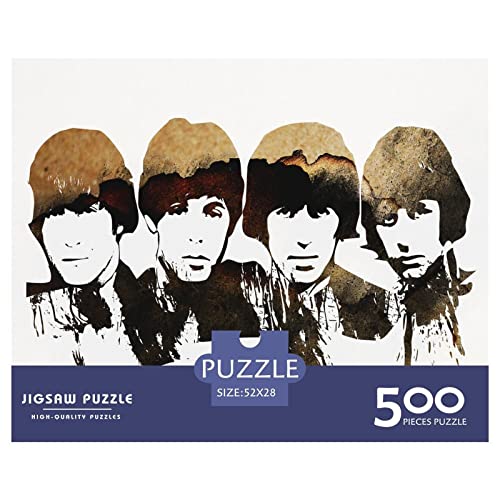 The Beatles Puzzle pour Adultes 500 Pièces Groupes Célèbres Puzzles 500 Pièces pour Adultes pour Famille Jouet Jeu Défi Puzzles 500pcs (52x38cm) - Les Beatles, Paul McCartney, John Lennon, RIngo Starr, George Harrison The Beatles Puzzle pour Adultes 500 Pièces Groupes Célèbres Puzzles 500 Pièces pour Adultes pour Famille Jouet Jeu Défi Puzzles 500pcs (52x38cm) – Image 3