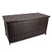 Produktbild Park Alley Auflagenbox Wasserdicht, Polyrattan, Griffe, Rollen, Gartenbox für Auflagen, Kissen, Werkzeug, Ca. 122 x 56 x 60 cm, Ca. 270 L Volumen, Geeignet für Garten, Balkon, Terrasse, Braun
