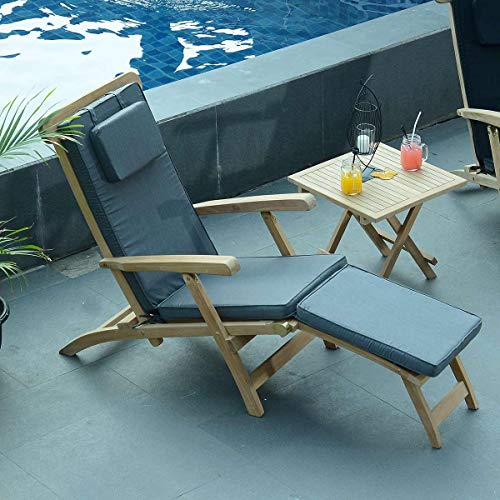 Matelas gris pour chaise longue Teck'Attitude confortable - 5