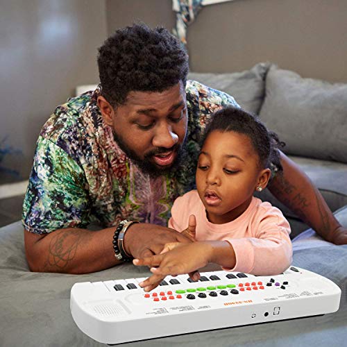 aPerfectLife Kids Piano Keyboard, 32 Keys Multifunction Electronic Kids Keyboard Piano Music Instrument for Toddler with Microphone (White) - Thumbnail 6