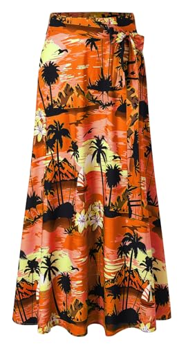 Image of Cromoncent Matching Hawaiian Outfits for Family, Dad and Son Matching Luau Beach Tropical Shirts Mommy Daughter Tropical Sets