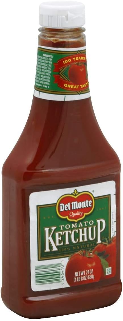 Del Monte Squeeze Bottle Ketchup 24 oz (Pack of 12)