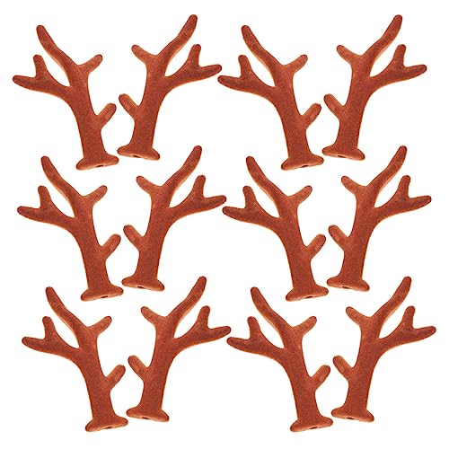 Flocking deer antlers hairpins : lot 100 bois de cerf pour bandeau et pince à cheveux