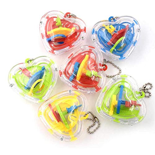 Mini Maze Ball, 4 PCS Puzzle Education Toy Stereoscopic Labyrinth Ball Addictive Maze Ball