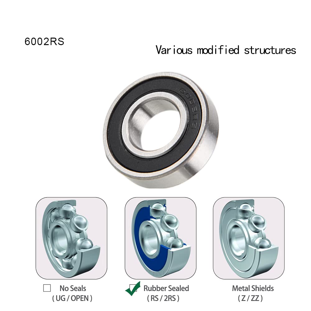 Flewdart 4 stuks 6303 2RS kogellager 17 x 47 x 14 mm, 6303-2RS 6303RS verzegeld koolstofstaal voor machines en gereedschappen (6303RS 4 stuks Flewdart 4 stuks 6303 2RS kogellager 17 x 47 x 14 mm, 6303-2RS 6303RS verzegeld koolstofstaal voor machines en gereedschappen (6303RS 4 stuks