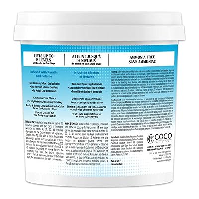 VR Blue Bleaching Hair Powder Extra Strength Lightener & Toner by Cocohoney, Made in Italy (8.75 oz (250 g))