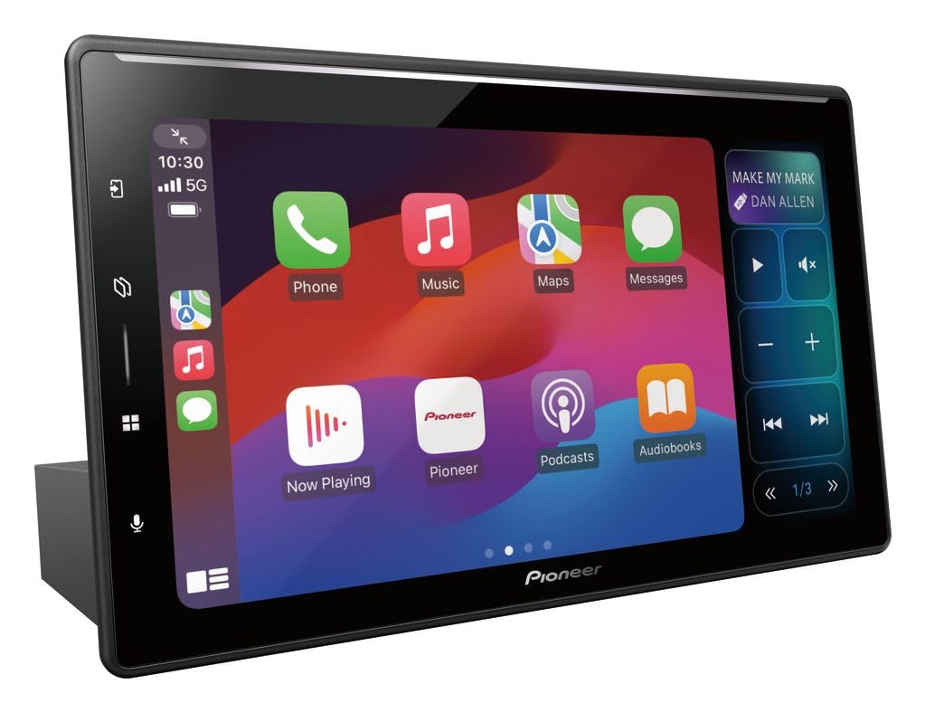 Pioneer SPH-EVO107DAB-UNI - Centro Multimedia y navegación 1-DIN, Panel táctil de 10,1 Pulgadas, Wi-Fi, Bluetooth, Apple CarPlay, Android Auto y Dab+, Ecualizador gráfico de 13 Bandas