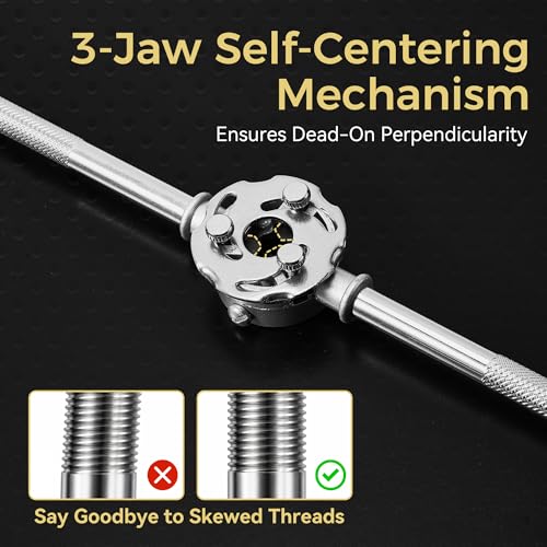 114pcs 3-in-1 Ratcheting Tap and Die Set with HSS Drill Bits, SAE & Metric, Threading Kit for Internal & External Threads for Automotive, DIY & Metal Repair (3-in-1 with Drill Bits) — view 3