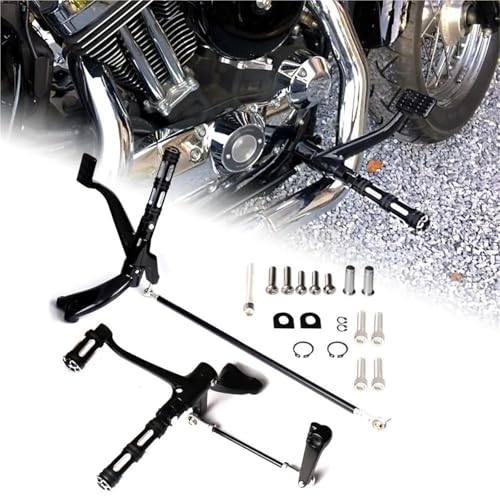 Leviers avant noirs moto kit de commandes avancées pour Sportster XL 2004-2013