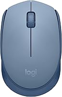 Vista 1 de Logitech M170 Wireless Mouse for PC, Mac, Laptop, 2.4 GHz with USB Mini Receiver, Optical Tracking, 12-Months Battery Life, Ambidextrous - Blue Grey