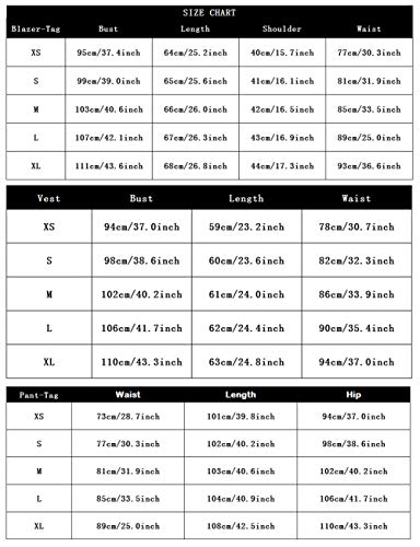 Donna Formale Tre Pezzi Solid Blazer Tute Un