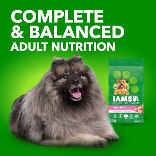 IAMS Proactive Health Adult Small Breed Dry Dog Food – Chicken & Whole Grain Recipe – 3.18KG (7LB) Bag - Image 3