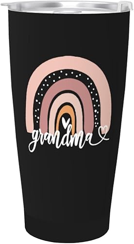 Miniatura 10 de Mimi - Vaso térmico de acero inoxidable con tapa aislada al vacío, taza para café, Día de la Madre, Navidad, cumpleaños, taza para abuela, mamá,