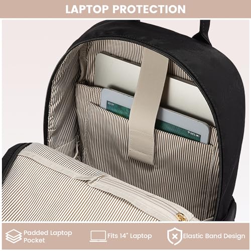 Image of LOVEVOOK Backpack purse for Women, 14 Inch Laptop backpack Cute Waterproof Backpacks Stylish Travel Bags Vintage Daypacks Bookbag for College School Work