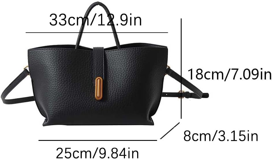 Bucket Bags for Women - Leather Crossbody Bucket Purse Small Handbag Trendy Vintage Shoulder Bag with Small Purse - Image 6