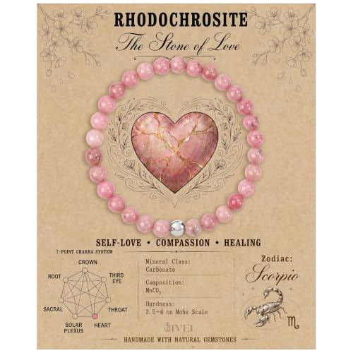 Bivei Rhodonite 6mm Crystal Beaded...