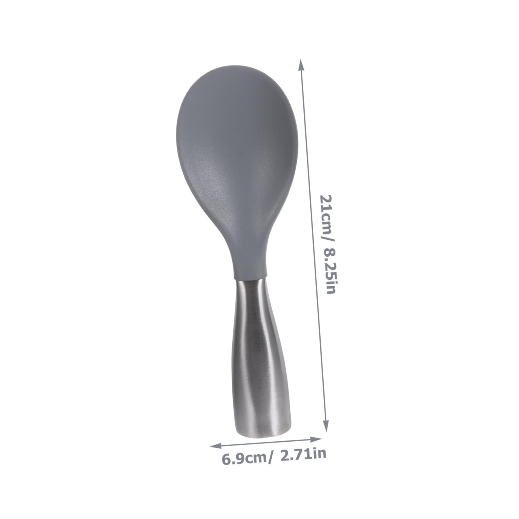 VINTORKY 1pc Rice Spoon Mixing Spoons Creative Spoon Eating Spoon Rice Serving Spoon Rice Shovel Rice Cooker Paddle Japanese Tools Food Serving Spoon Non- Stick Rice Paddle Grey