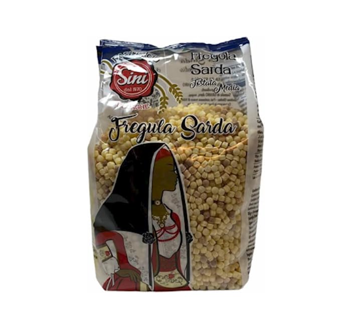SINI Fregula Media Sarda Tostata, Pasta Tipica Sarda, 500 g, 4 Confezioni