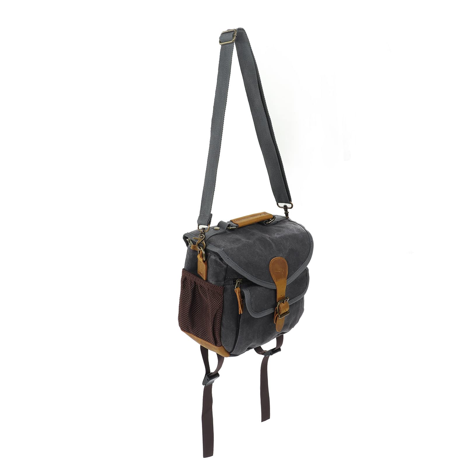 Bolsos de Hombro para Cámara de Lona, ​​diseño Vintage Elegante para Viajes de Fotografía, Estuche SLR DSLR de Gran Capacidad