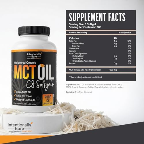Intentionally Bare Organic MCT Oil Capsules