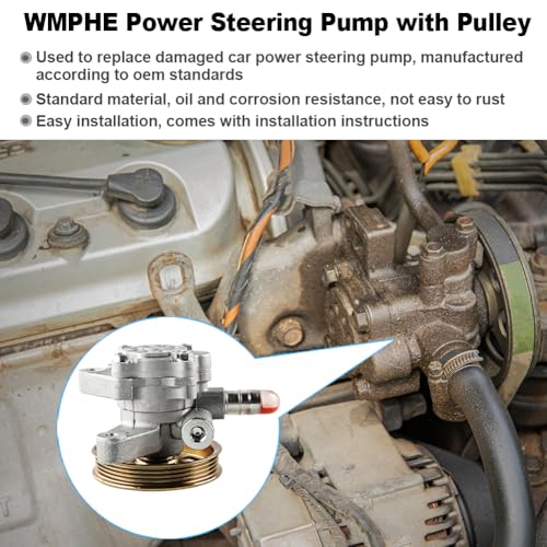 WMPHE Compatível com bomba de direção hidráulica Honda Accord 2.3L 1998 1999 2000 2001 2002, substit