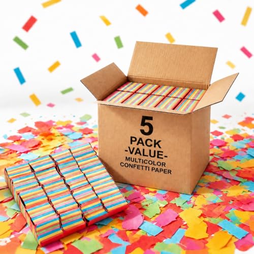 Image of 2.2 lb Multicolor Confetti Paper (Pack of 5)