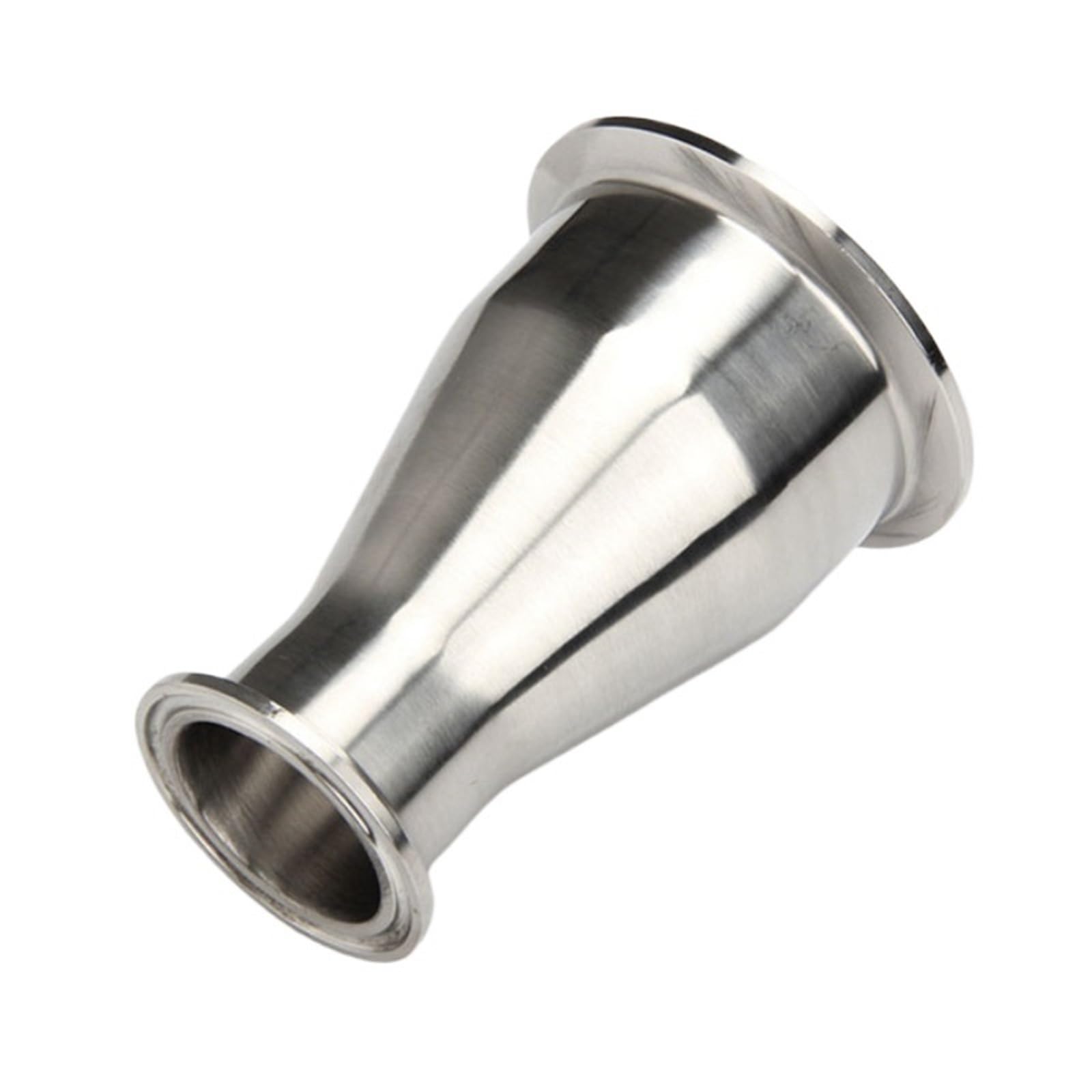 1 conector reductor de triple abrazadera de acero inoxidable, conector de tubería sanitaria SS304 de 19 mm a 102 mm (50,5-119 mm) (38 x 25 a 50,5 x 50,5)
