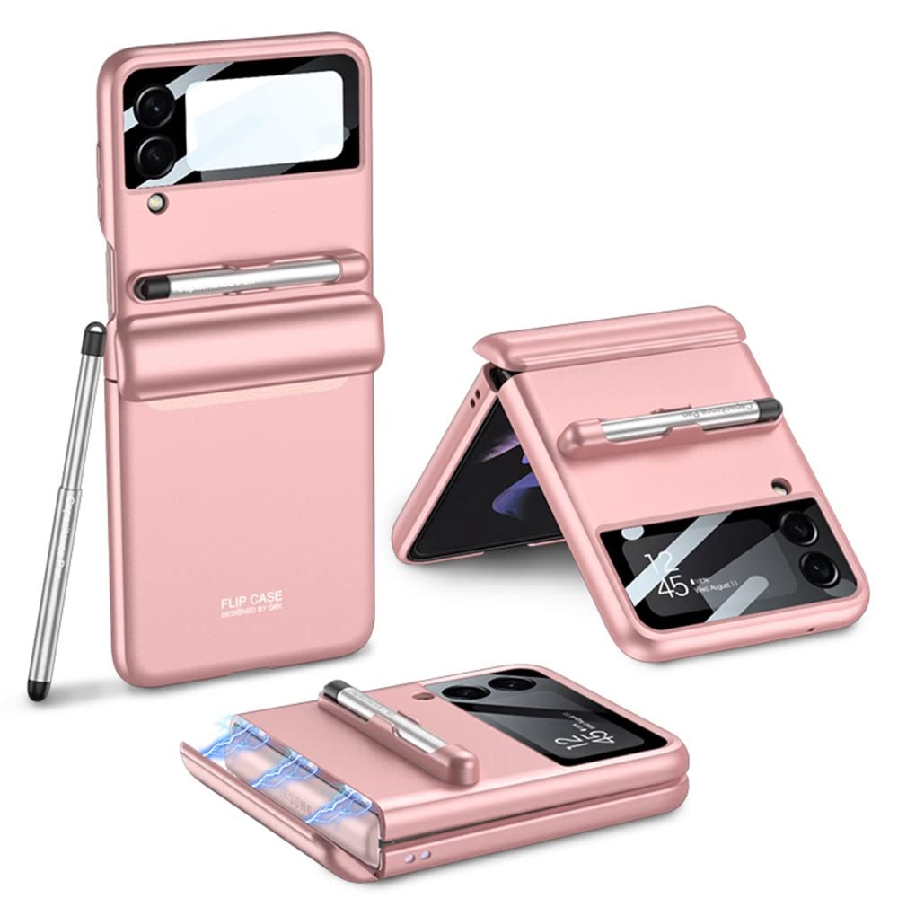 Coque antichute Samsung Galaxy Z Flip3 avec stylo et verre de protection - 8
