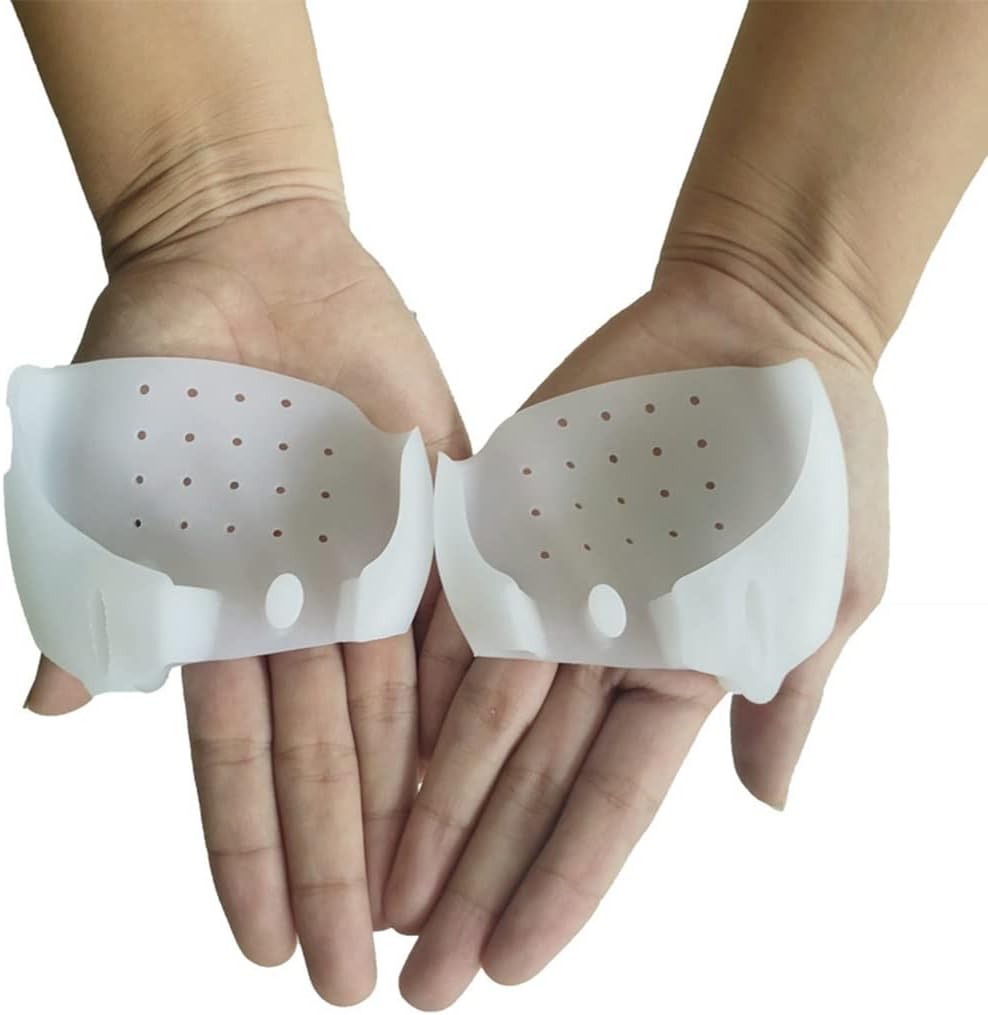 DEAVER Forefoot Pad Toe Splitter,Hallux Valgus Corrector Thumb Overlap Split Splitter,Protectoe Small Gel Toe Separators, Spacers for Overlapping Toes
