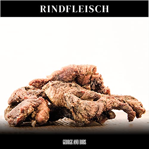 George & Bobs Rindfleisch - 1000g | Muskelfleisch vom Rind | Hochwertiges Produkt 2-12cm reines Muskelfleisch