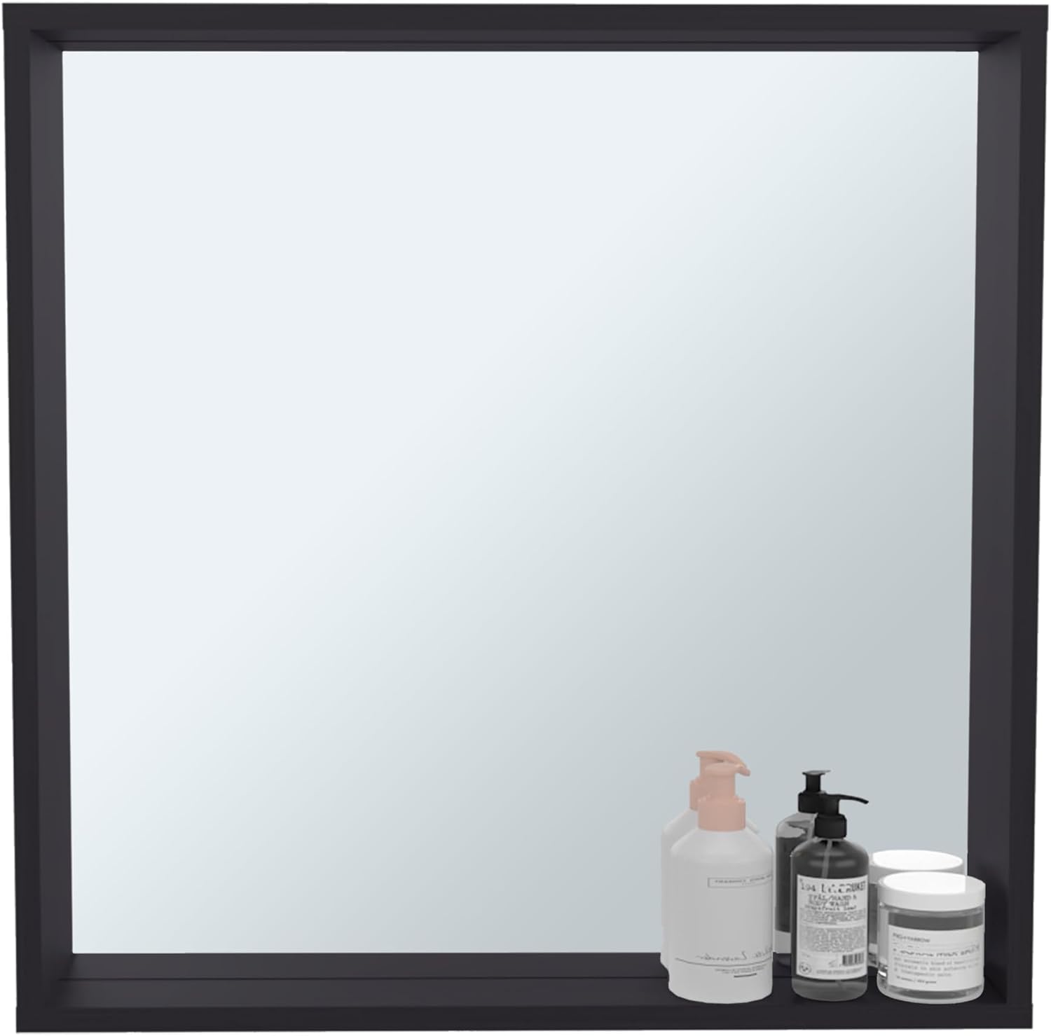 GOWE Wenge Wall Mounted Bathroom Mirror Cabinet with Storage