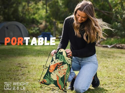 Image of WEKAPO Inflatable Sun Lounger, Air Sofa, Hammock, Portable, Waterproof and Leak-Proof, Ideal for Backyard, Beach, Travel, Camping, Picnics and Music Festivals