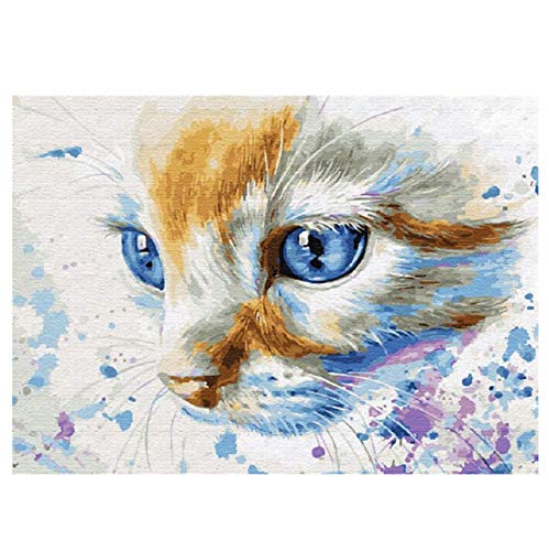 FVNJHL Plein Diamant Dessin animé Chat interstellaire Diamant Peinture Broderie décoration décoration de la Maison 30 * 40Cm Cover