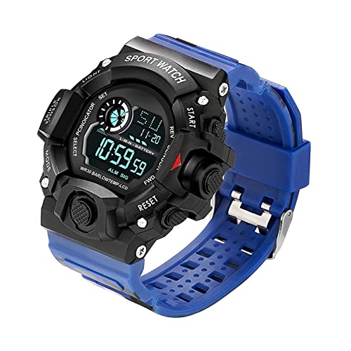 Image of Acnos Digital Sports Watch - Rugged Outdoor Multi-Function Countdown Timer & Alarm (WR30 Water-Resistant)