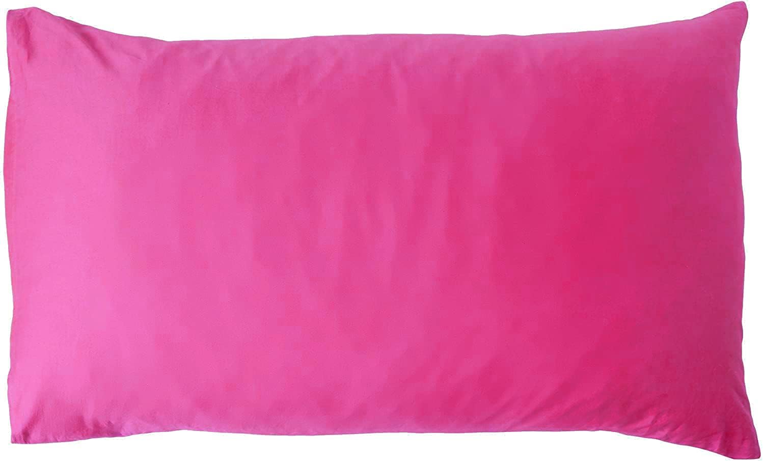 Tache 6-Piece King Comforter Set - 100% Cotton Reversible Bedding - Solid Hot Pink & Black - Includes Removable Zippered Cover, Fitted Sheet, and 4 Pillowcases