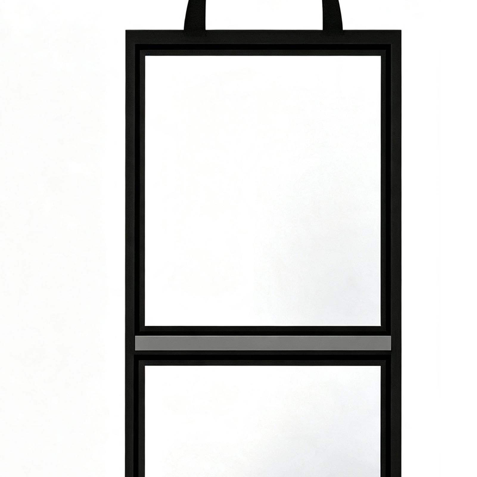 Specchio per tutto il corpo, 117 x 30 cm, portatile, pieghevole