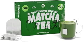 Matcha Teabags MatchaDNA Certified Organic Matcha Green Tea by MATCHA DNA - 100 Teabags