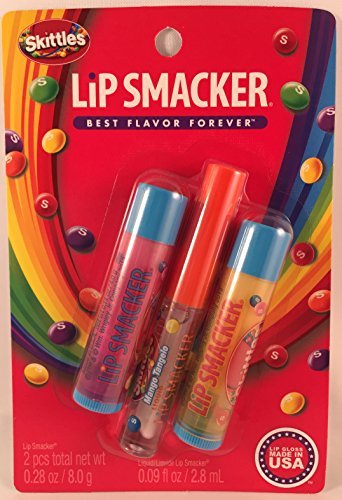 Lip Smacker Best Flavor Forever Skittles Sweet Treats Lip Collection ~ 3 Pcs